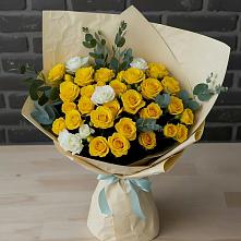 Букет цветов из:  Розы #REPLACE_PRED# Кедровом Красноярского края