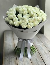 Букет 35 Белых роз в Кедровом Красноярского края