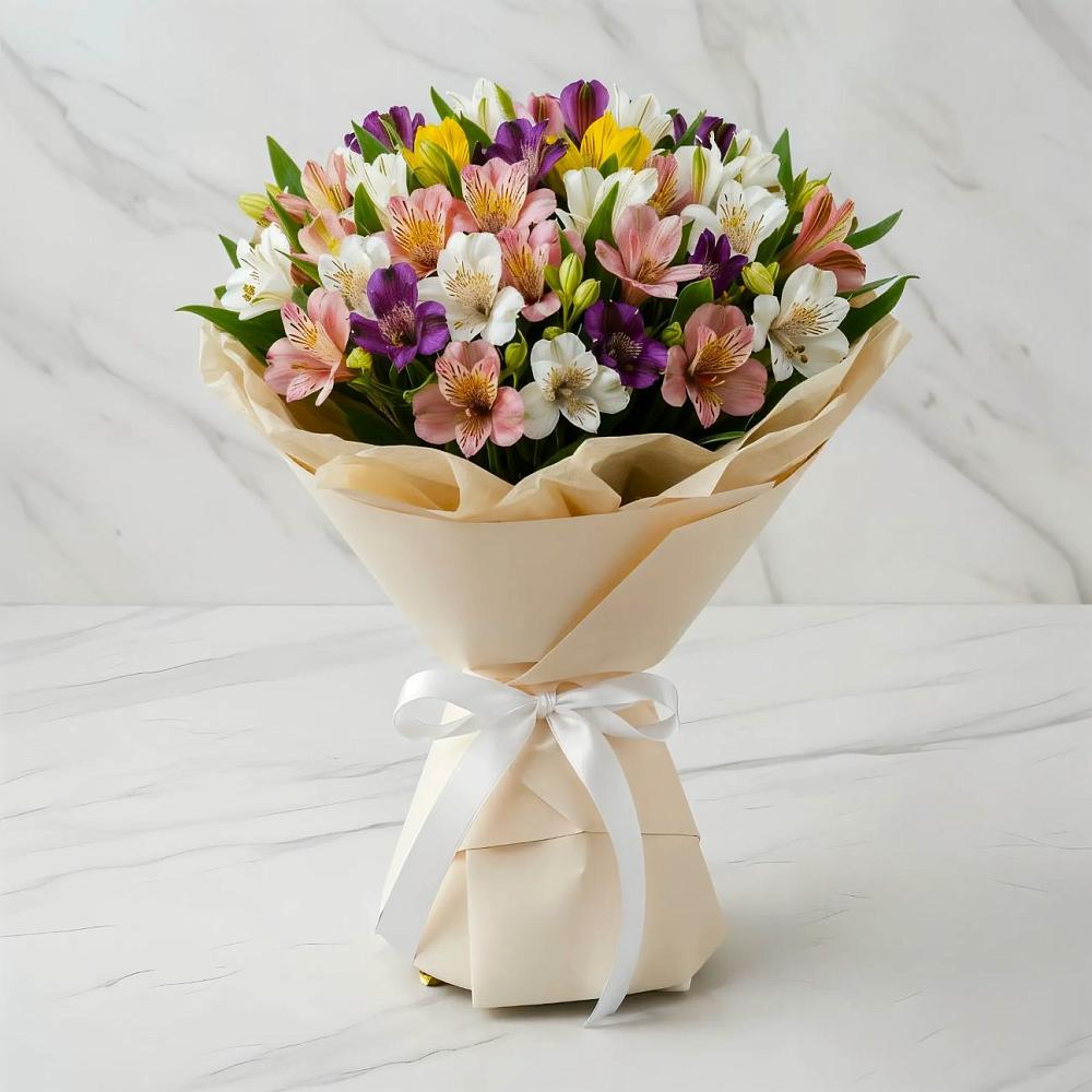 Букет цветов из: Альстромерии в Кедровом Красноярского края