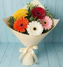 Букет цветов из:  Герберы #REPLACE_PRED# Кедровом Красноярского края