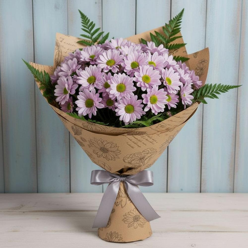Букет цветов из: Хризантемы в Кедровом Красноярского края