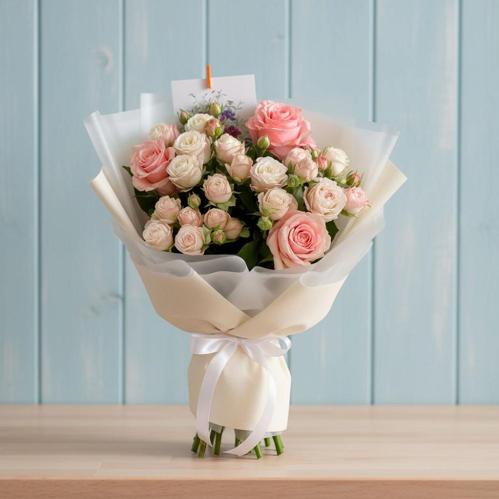 Букет цветов из: Розы в Кедровом Красноярского края