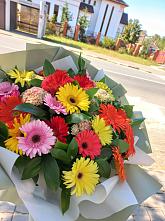 Букет цветов из:  Герберы #REPLACE_PRED# Кедровом Красноярского края
