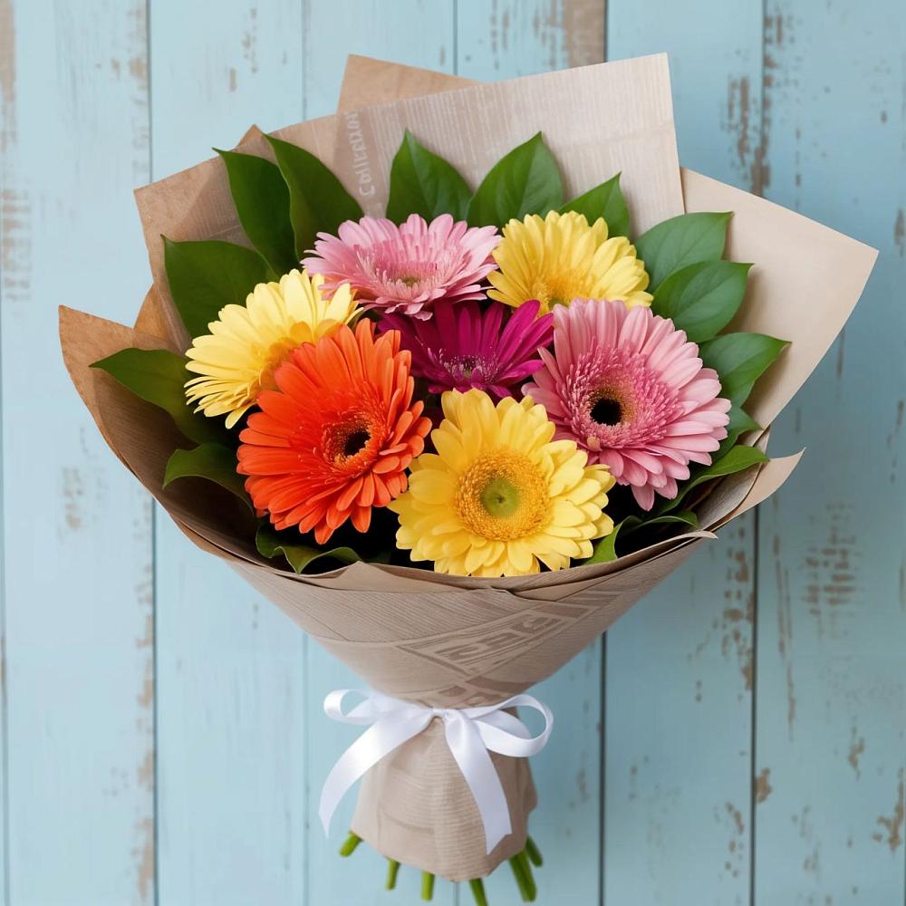 Букет цветов из: Герберы в Кедровом Красноярского края