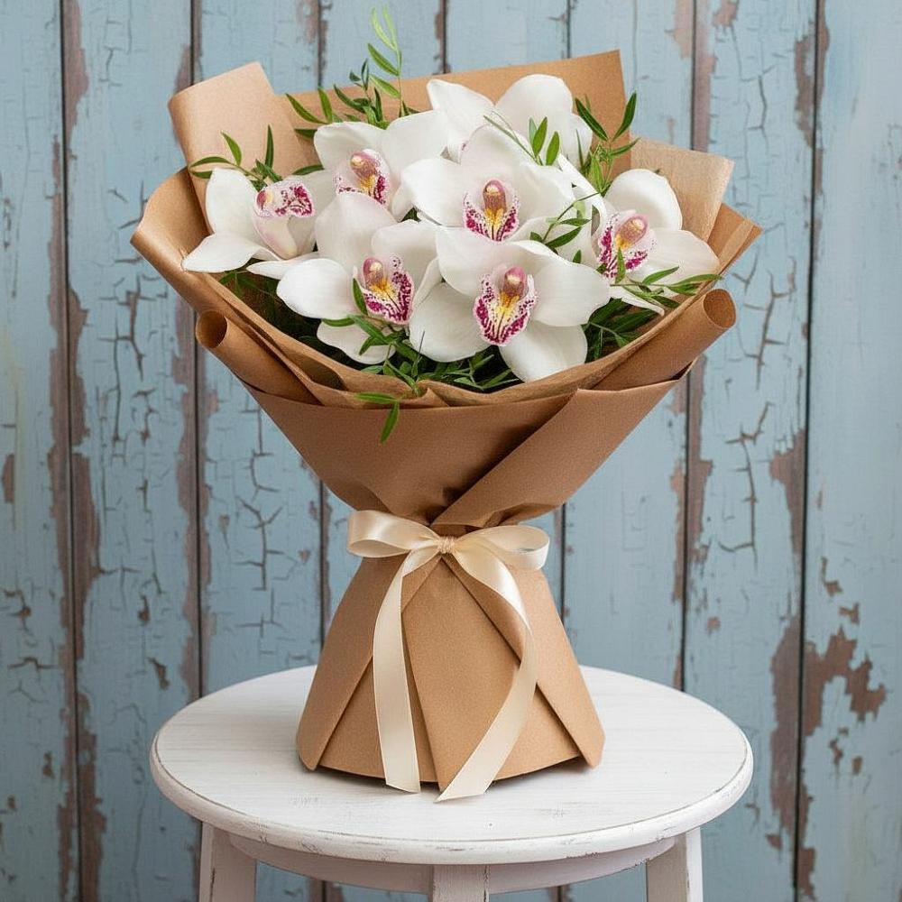Букет цветов из: Орхидеи и Розы в Кедровом Красноярского края