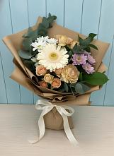 Букет цветов из:  Герберы и Хризантемы в Кедровом Красноярского края