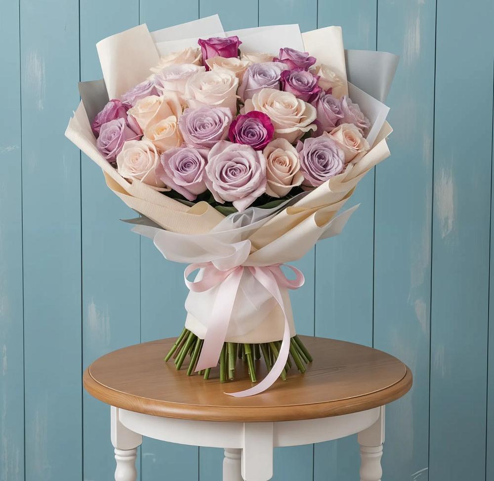 Букет цветов из: Розы в Кедровом Красноярского края