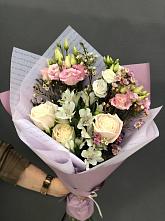Букет цветов из:  Альстромерии, Розы и Лизиантусы #REPLACE_PRED# Кедровом Красноярского края