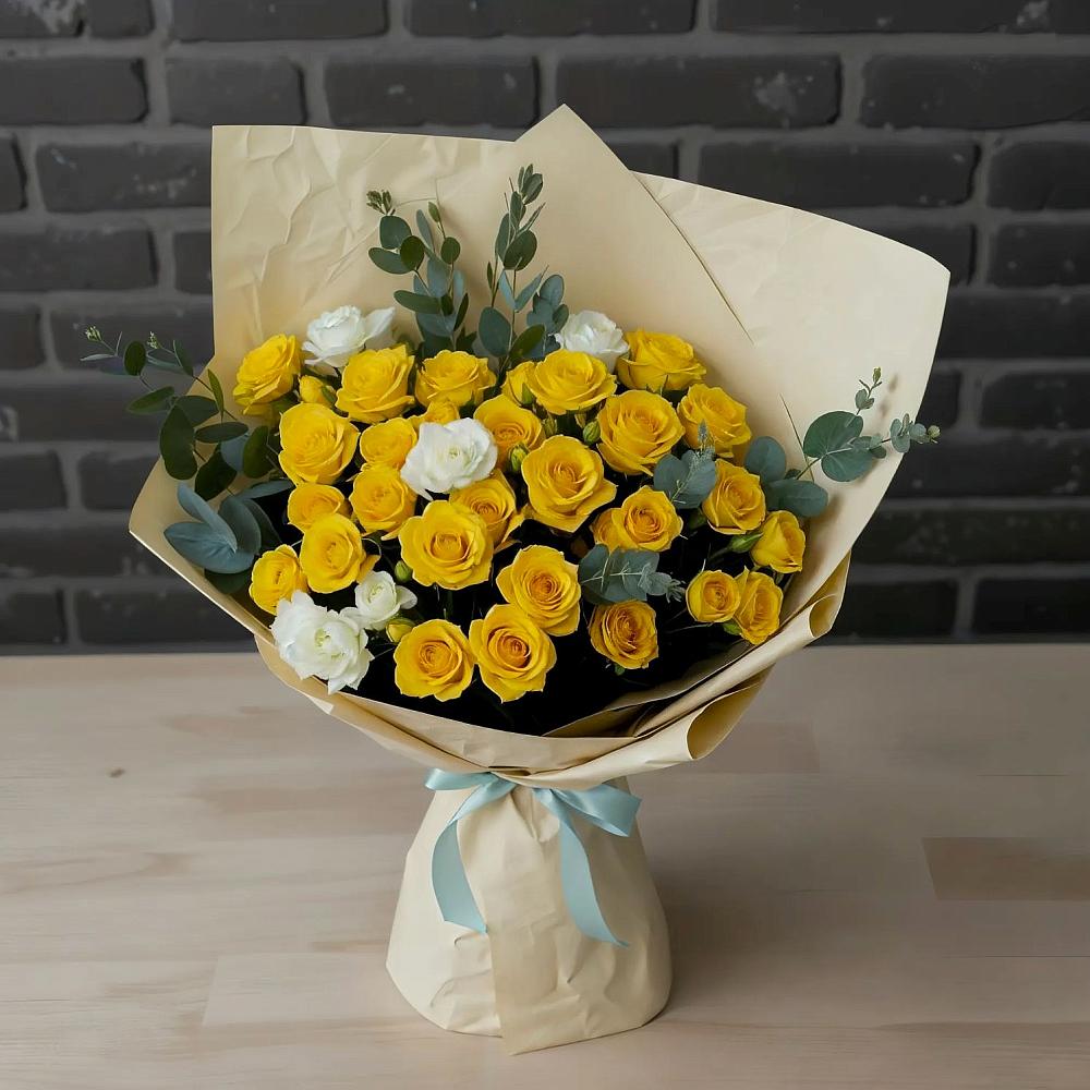 Букет цветов из: Розы в Кедровом Красноярского края