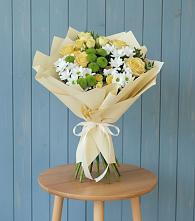 Букет цветов из:  Хризантемы и Розы #REPLACE_PRED# Кедровом Красноярского края