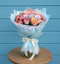 Букет цветов из:  Хризантемы и Розы #REPLACE_PRED# Кедровом Красноярского края