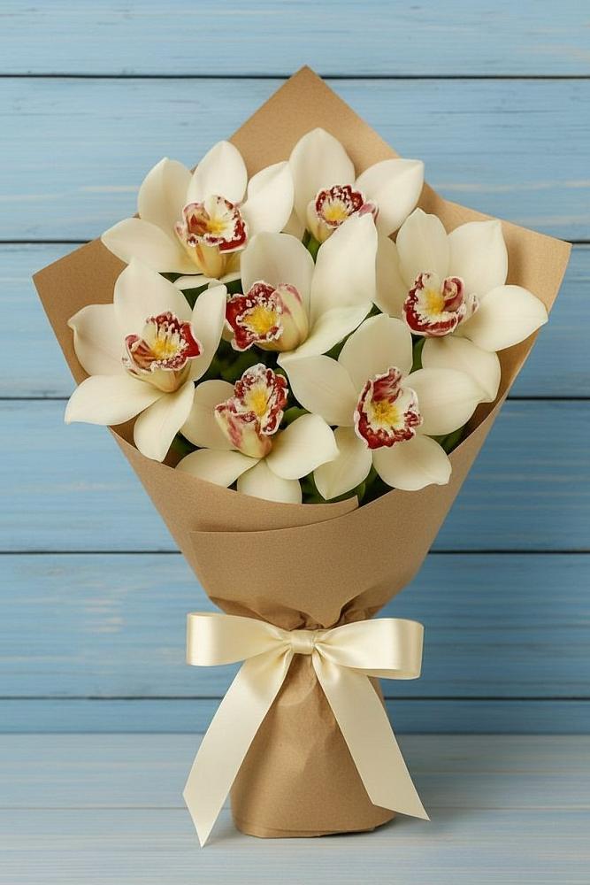 Букет цветов из: Орхидеи и Розы в Кедровом Красноярского края