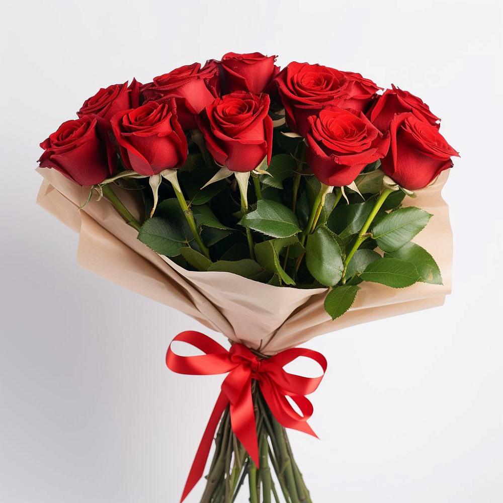 Букет 11 Красных роз Эдлесс Лав в Кедровом Красноярского края